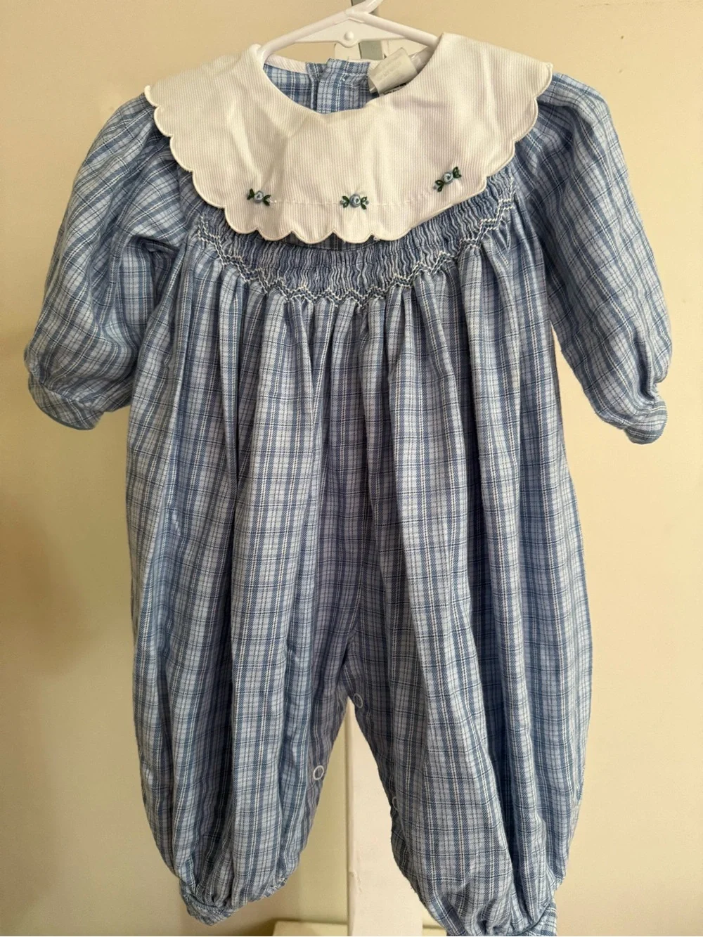 Vintage Smocked Bubble Romper